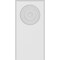 Ekena Millwork Standard Foster Bullseye Plinth Block with Beveled Edge, 5"W x 10"H x 1/2"P PBP050X100X050FOS03 - alternate 2